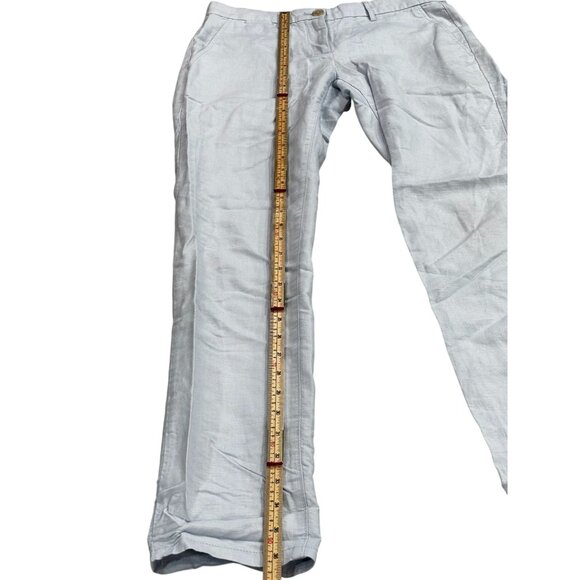 Gap Womens Linen/Cotton Blend Pants Size 00 Light Blue - Picture 6 of 10